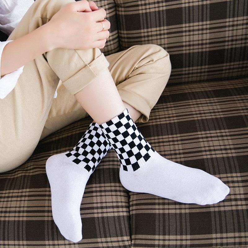Plaid Skateboard Socks