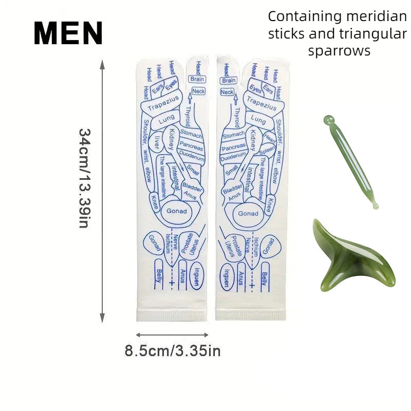 Warp socks English acupoint socks meridian socks massage socks