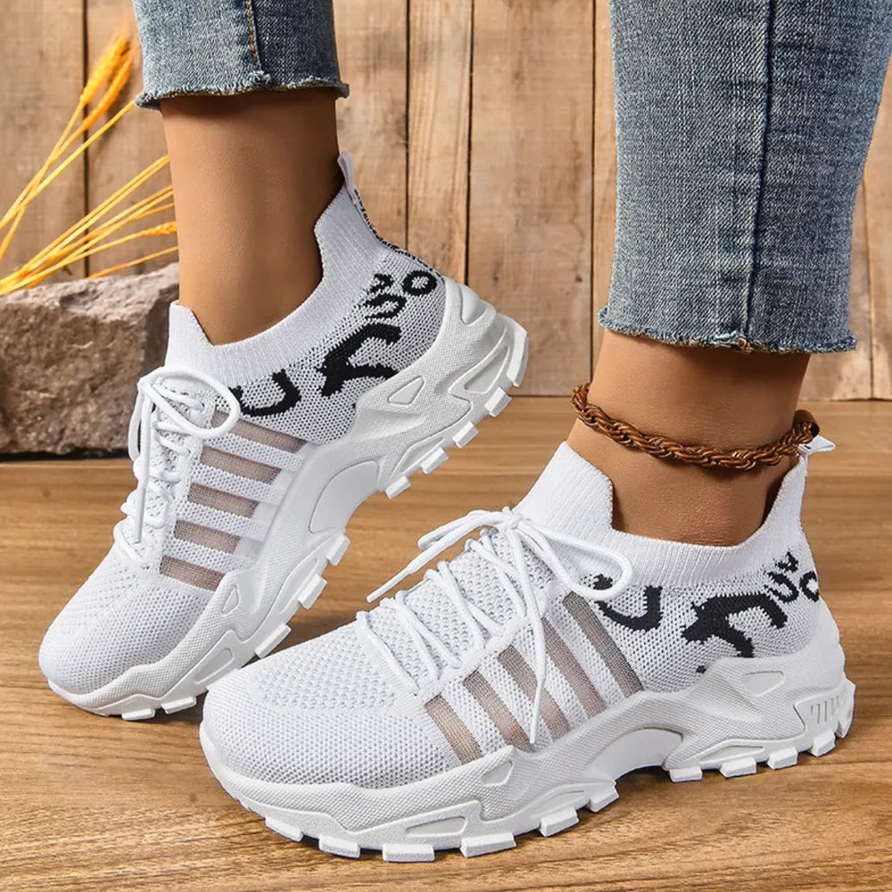 Lace Up Mesh Breathable Athletic